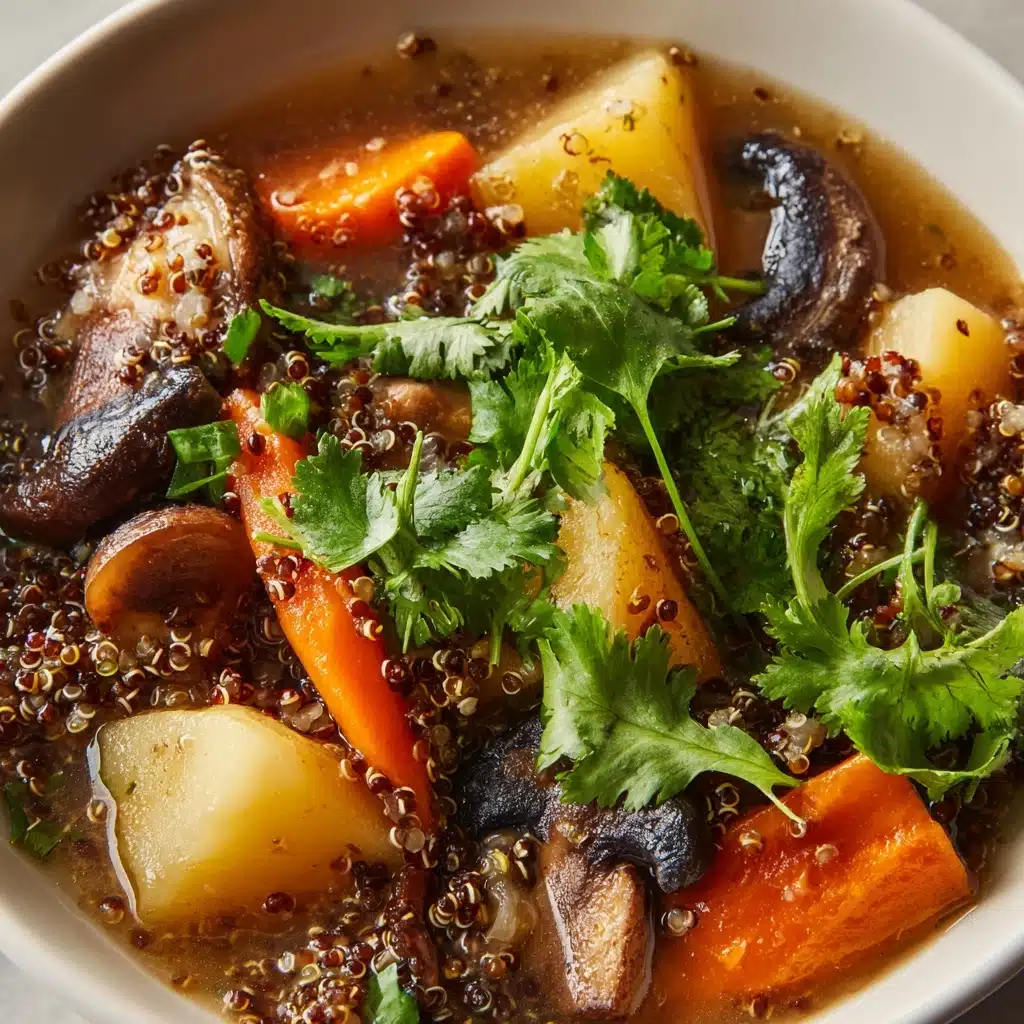 Hearty Mushroom Quinoa Soup Recipe
