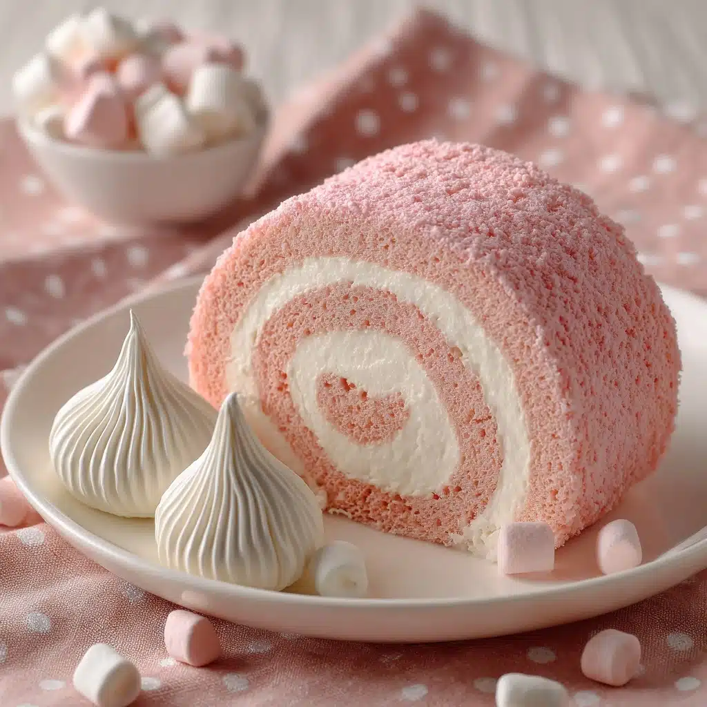 Japanese Cotton Candy Swiss Cake Roll Recipe - Recipe Image