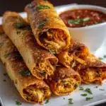 Creamy Baked Chicken Taquitos Recipe