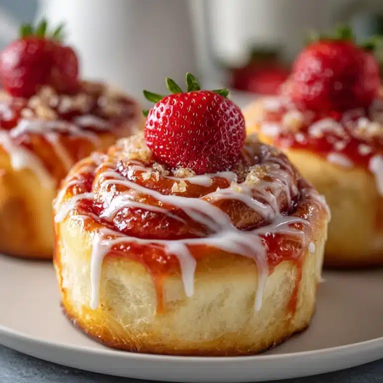 Strawberry Cheesecake Cinnabon Rolls Recipe