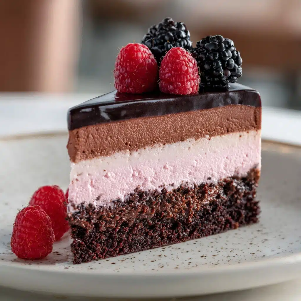 Chocolate Raspberry Mousse Cake Recipe - Recipe Image