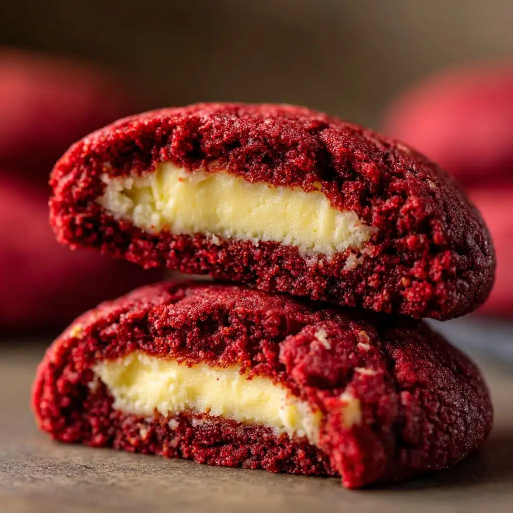 Red Velvet Cheesecake Stuffed Cookies Recipe - Recipe Image
