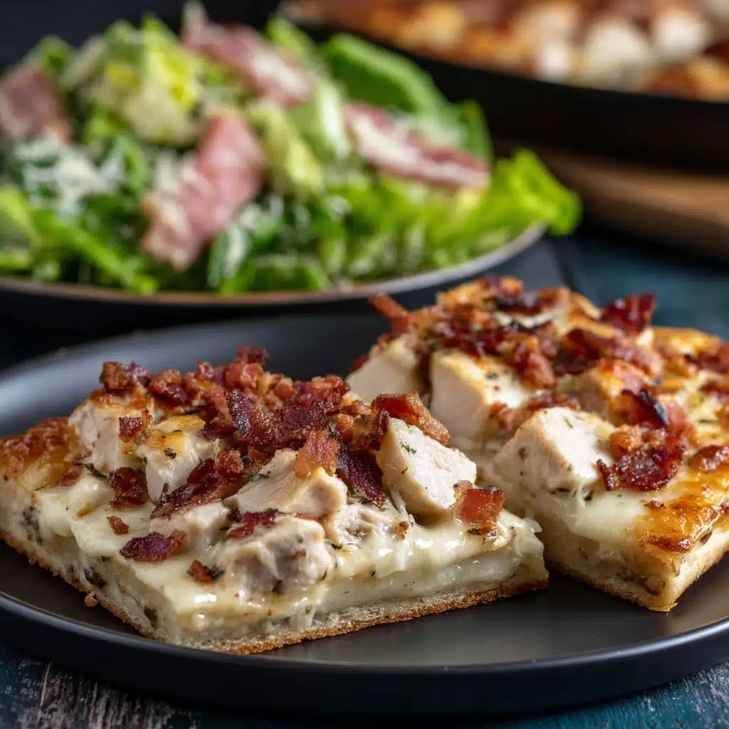 Parmesan Garlic Chicken Pizza Recipe - Recipe Image