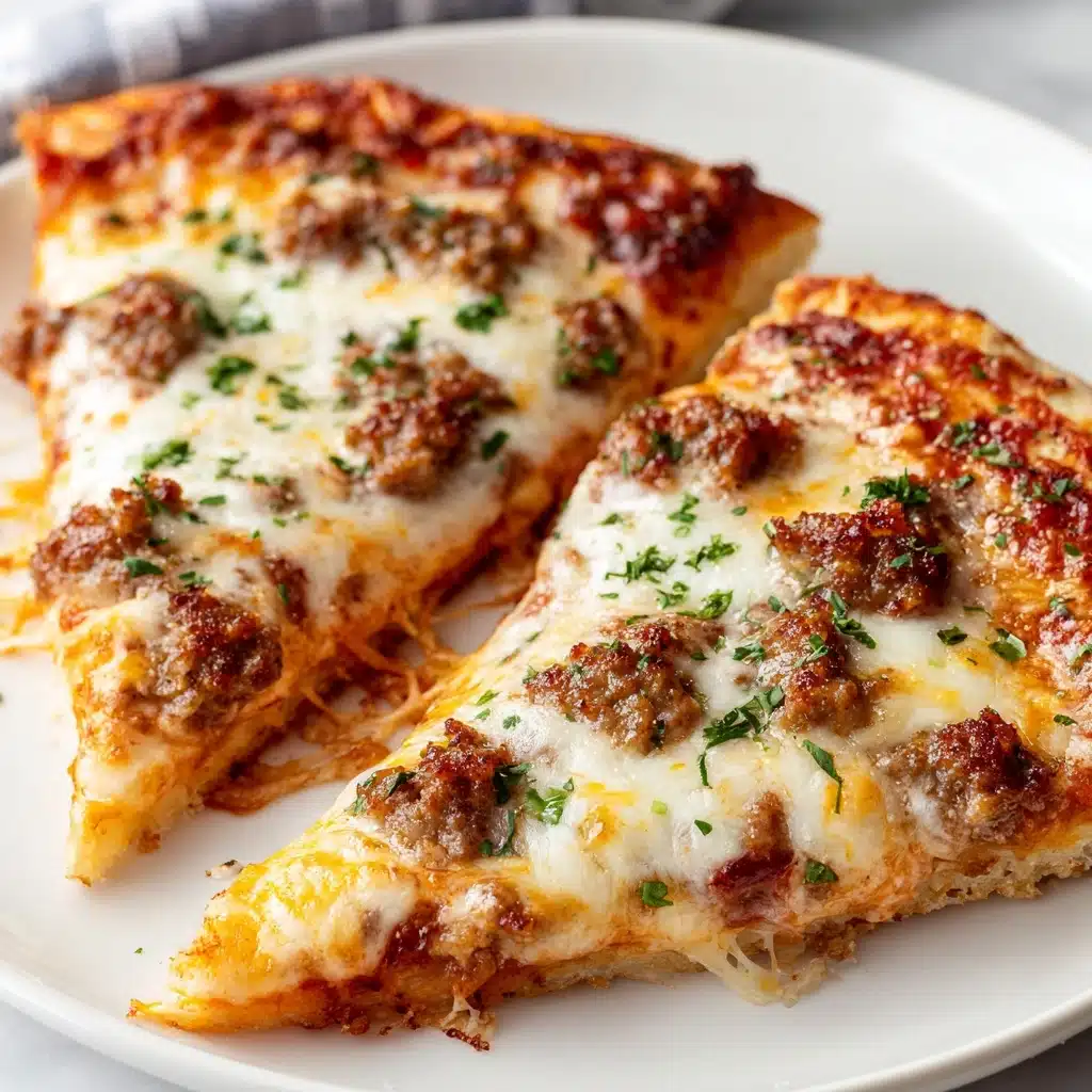 Biscuits & Sausage Gravy Breakfast Pizza Recipe - Recipe Image