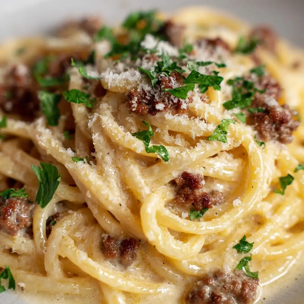 Cheesy Garlic Butter Linguine Pasta Recipe - Recipe Image