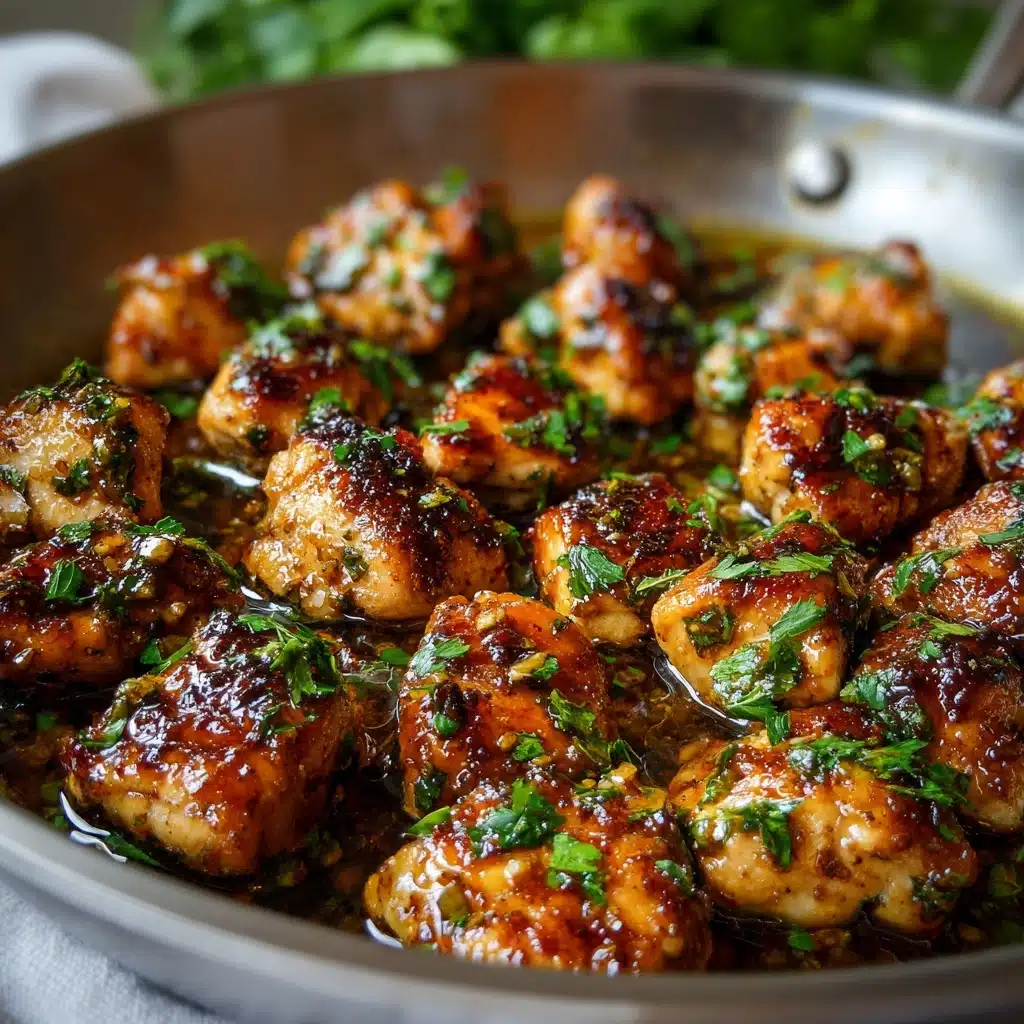 Easy Garlic Butter Chicken Bites Recipe - Recipe Image