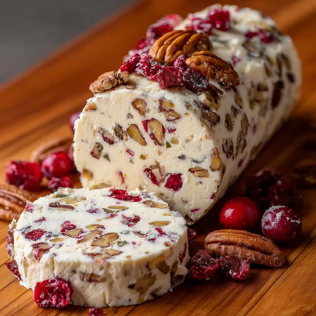 Cranberry Pecan Cheese Log Recipe - Recipe Image