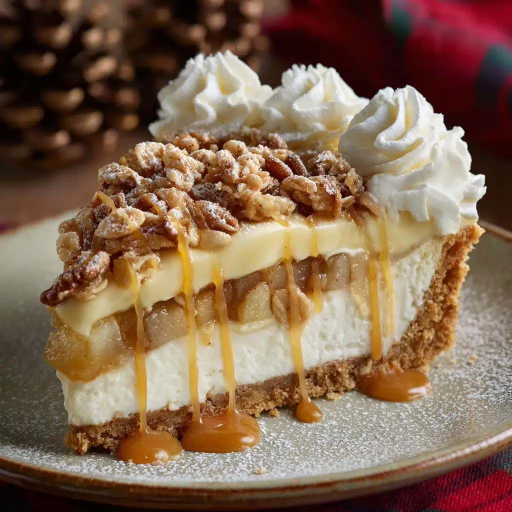 Apple Crisp Cheesecake Recipe - Recipe Image