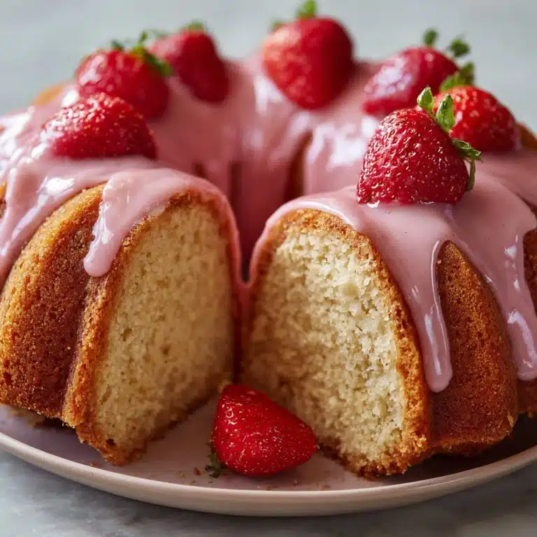Strawberry Buttermilk Pound Cake Recipe