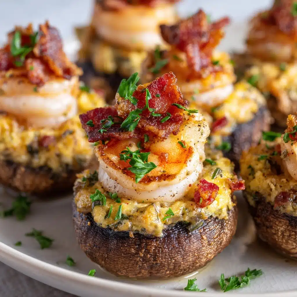 Creamy Shrimp Stuffed Mushrooms Recipe - Recipe Image