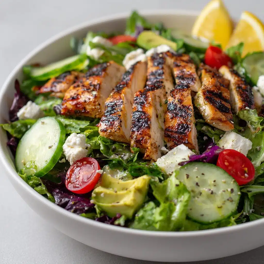 Grilled Chicken Salad with Honey Mustard Dressing Recipe - Recipe Image