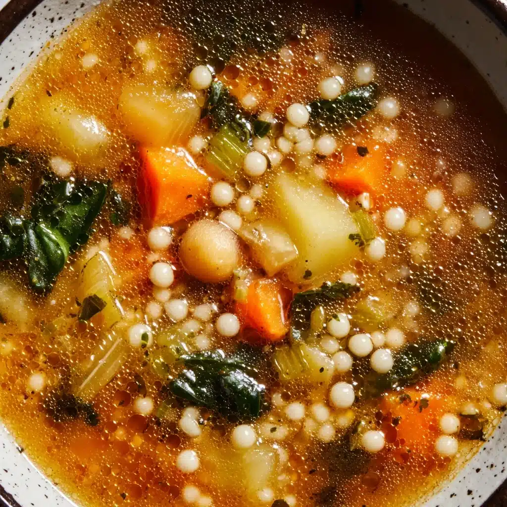 Pearl Couscous Vegetable Soup Recipe - Recipe Image