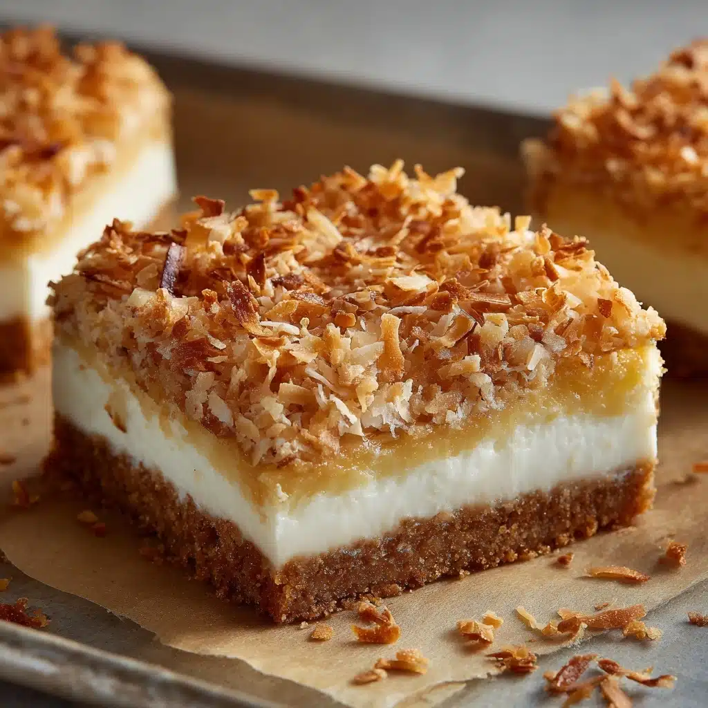Chewy Coconut Bars Recipe - Recipe Image
