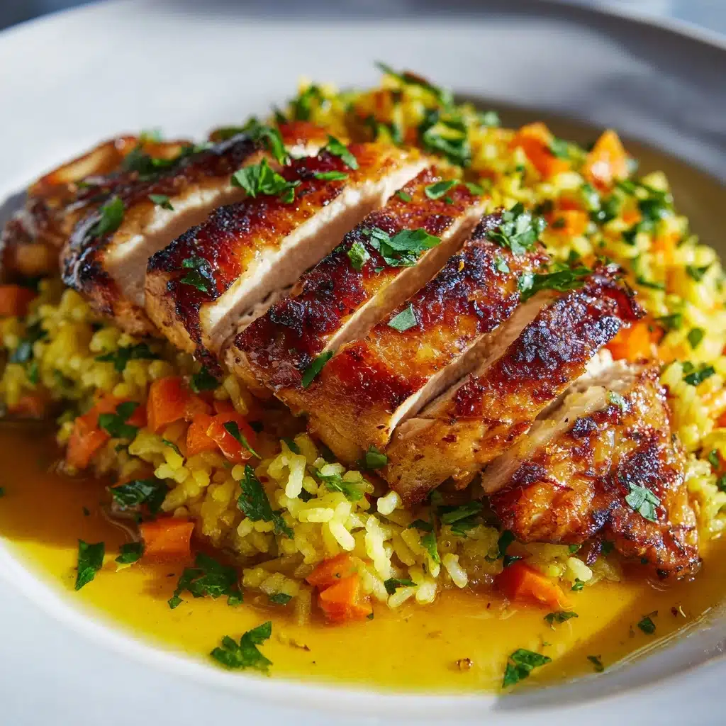 Smothered Chicken and Rice Recipe - Recipe Image