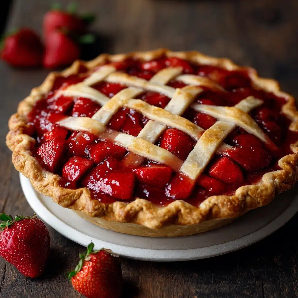 Easy Fresh Strawberry Pie Recipe - Recipe Image
