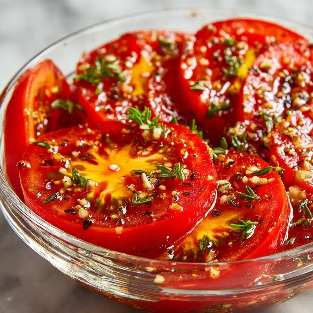 Easy Marinated Tomatoes Recipe - Recipe Image