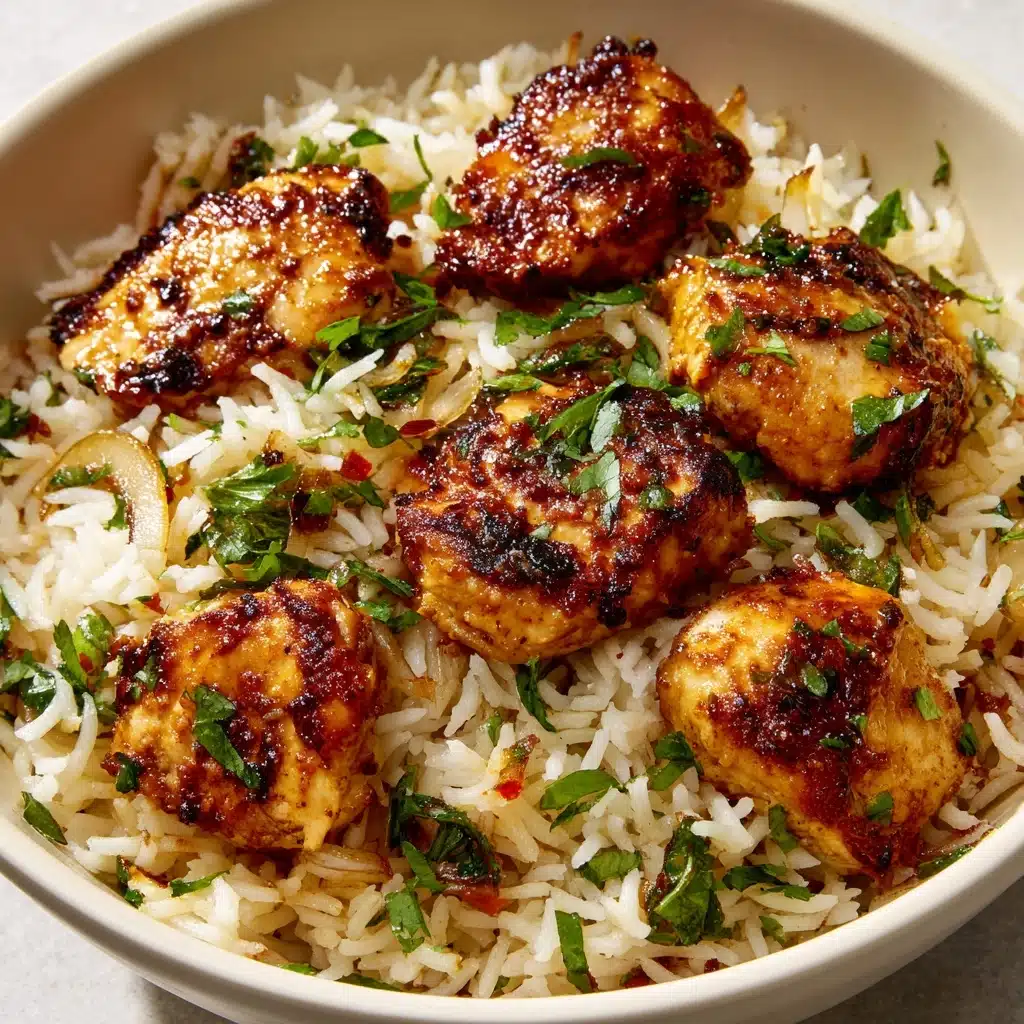 Chicken Scampi with Garlic Parmesan Rice Recipe - Recipe Image