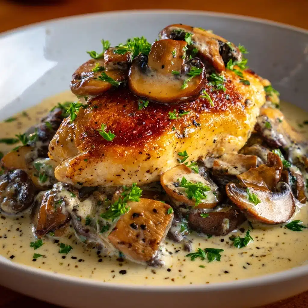 Creamy Mushroom Chicken Recipe - Recipe Image