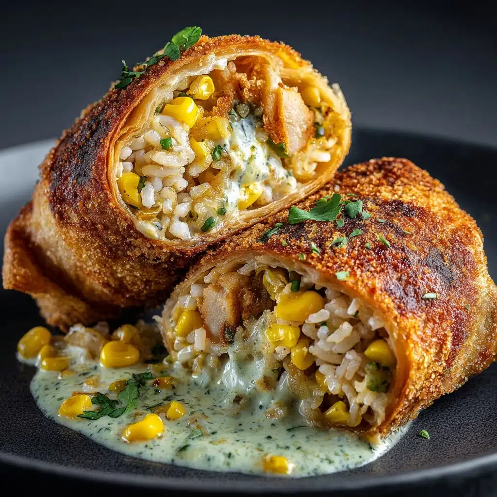 Crispy Elote Egg Rolls Recipe - Recipe Image