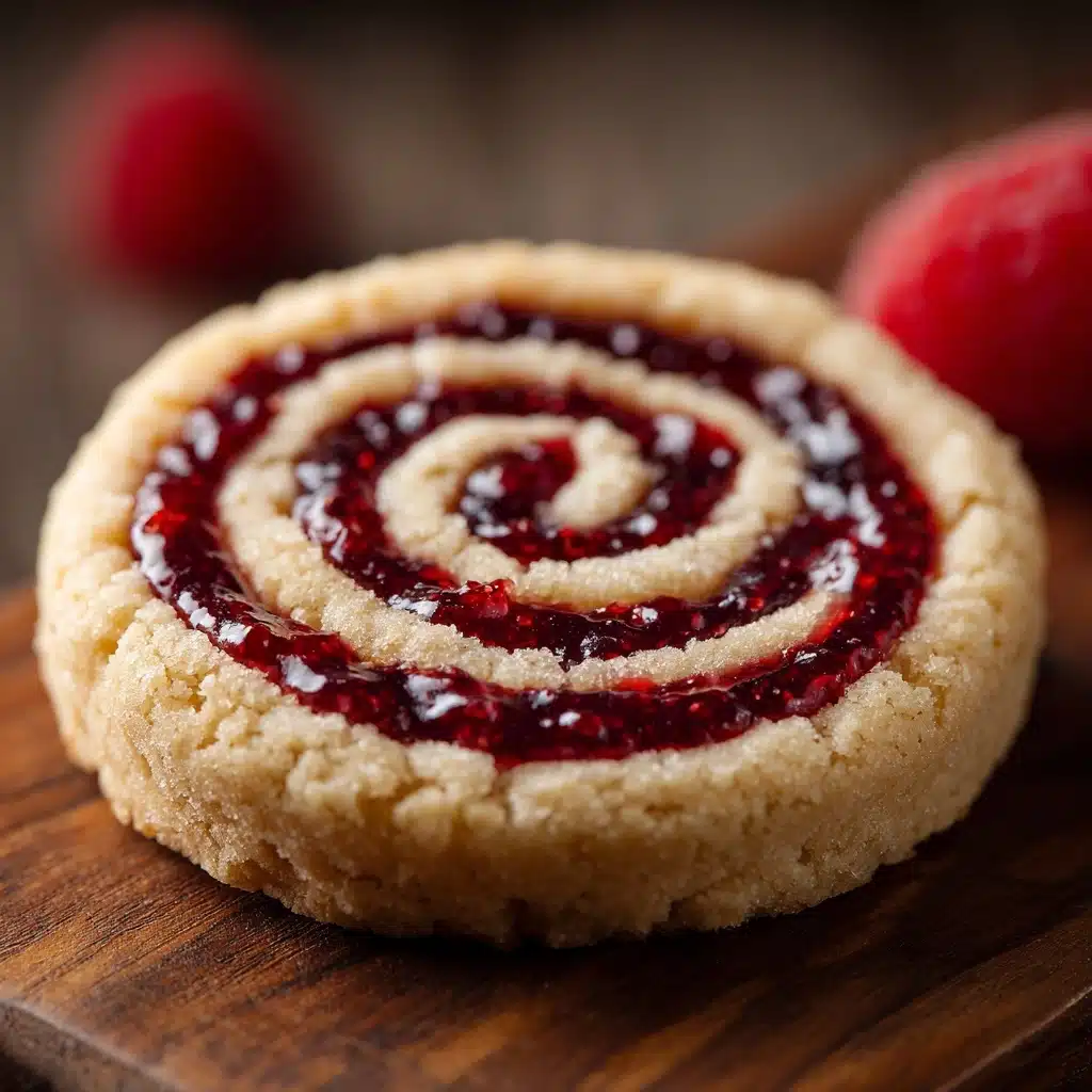 Raspberry Swirl Shortbread Cookies Recipe - Recipe Image