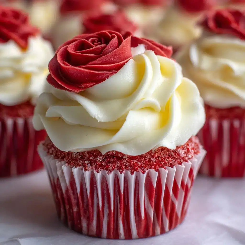 Rose Red Velvet Cupcakes Recipe - Recipe Image