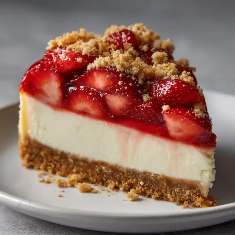 Berrylicious Strawberry Crunch Cheesecake Recipe