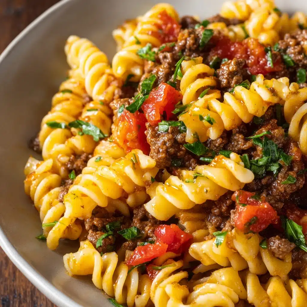 One Pot Beef Taco Pasta Recipe