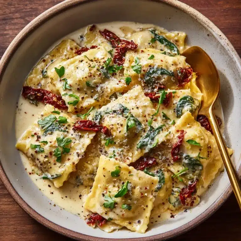 Creamy Tuscan Ravioli Recipe