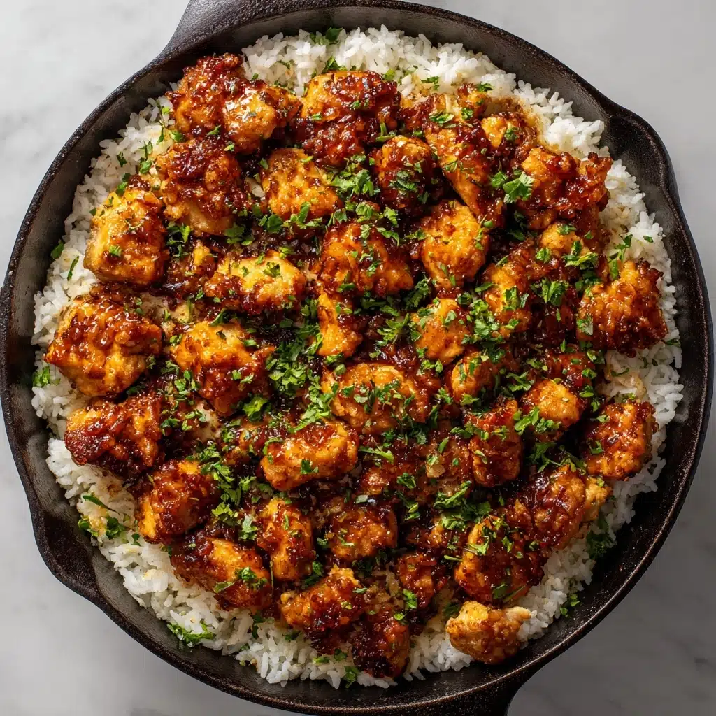Honey BBQ Chicken Rice Recipe