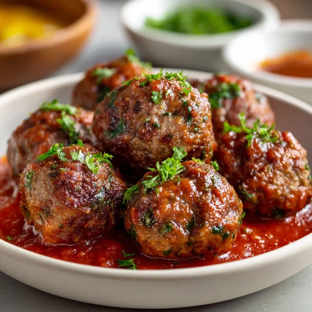 Mini Meatballs with Marinara Sauce Recipe - Recipe Image