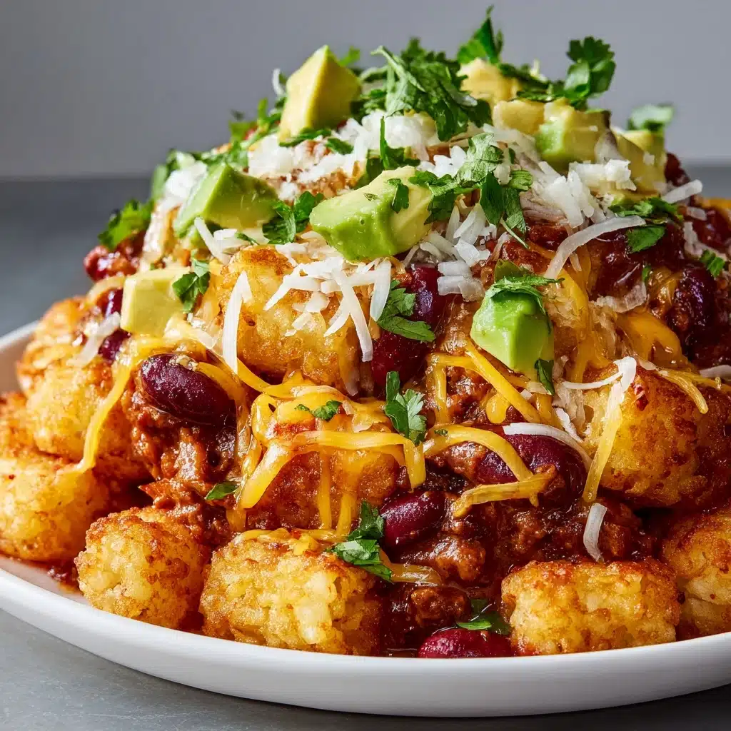Easy Weeknight Chili Tater Tot Casserole Recipe - Recipe Image