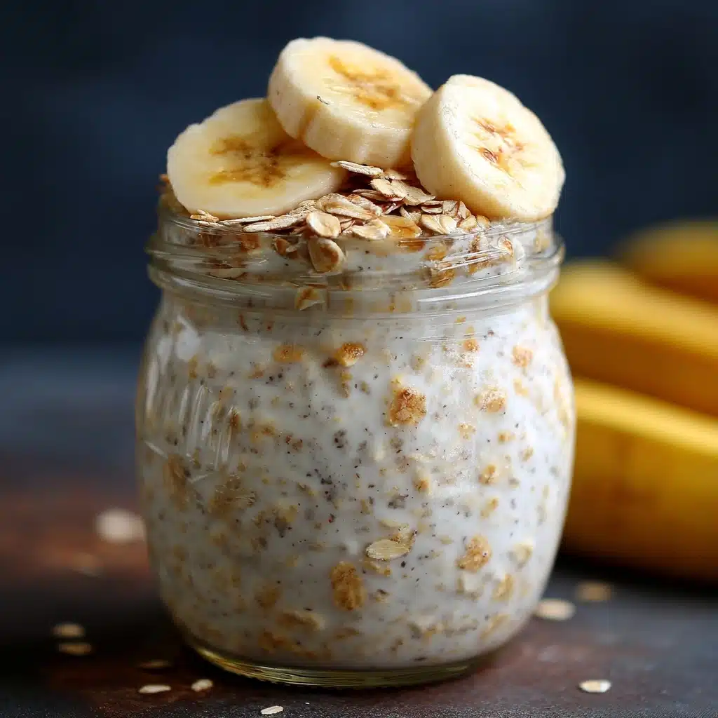 Banana Bread Overnight Oats Recipe - Recipe Image