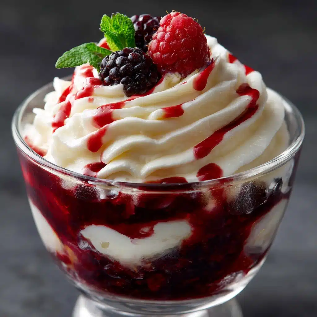 White Chocolate Cheesecake Mousse with Raspberry Compote Recipe