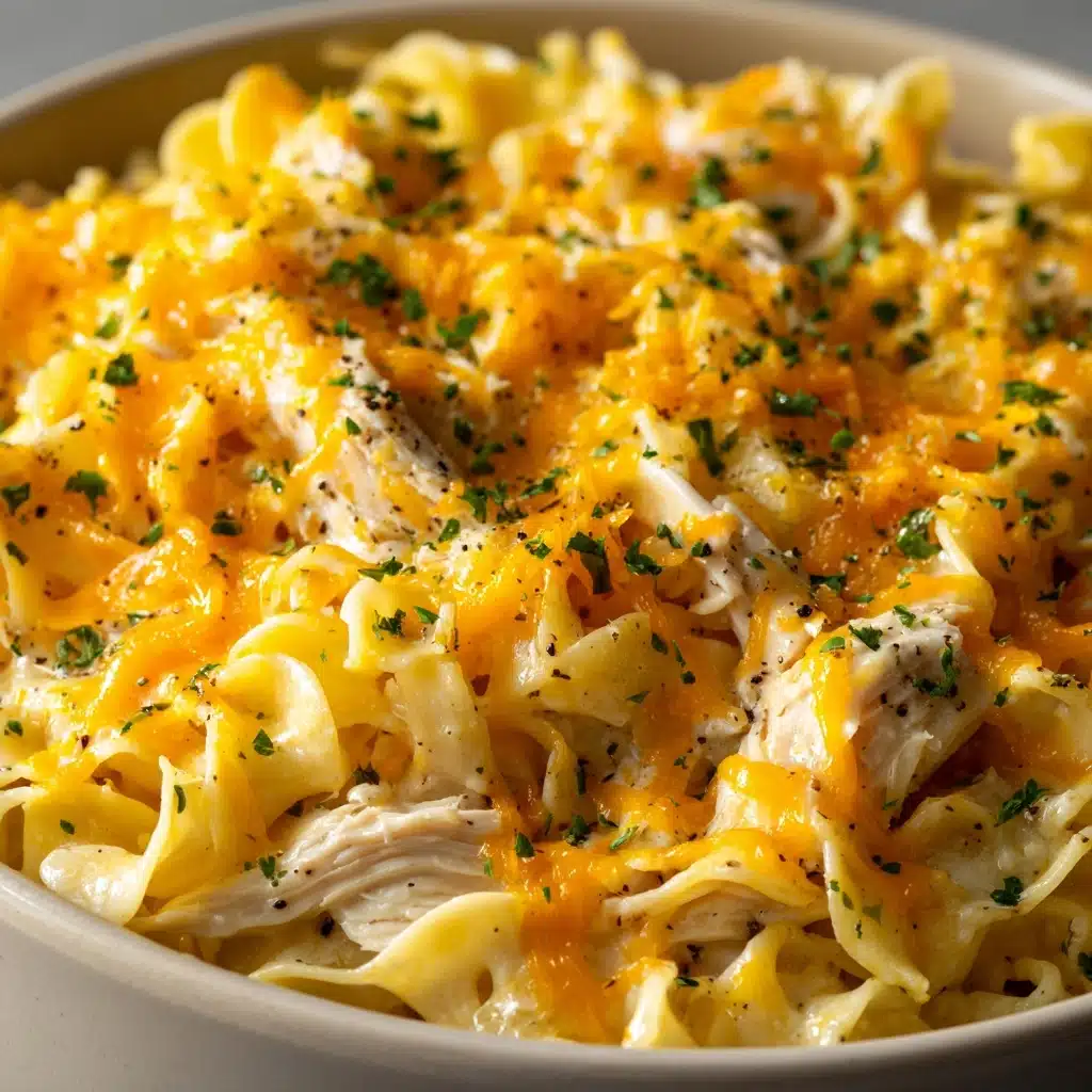 Cheesy Chicken Noodle Casserole Recipe - Recipe Image