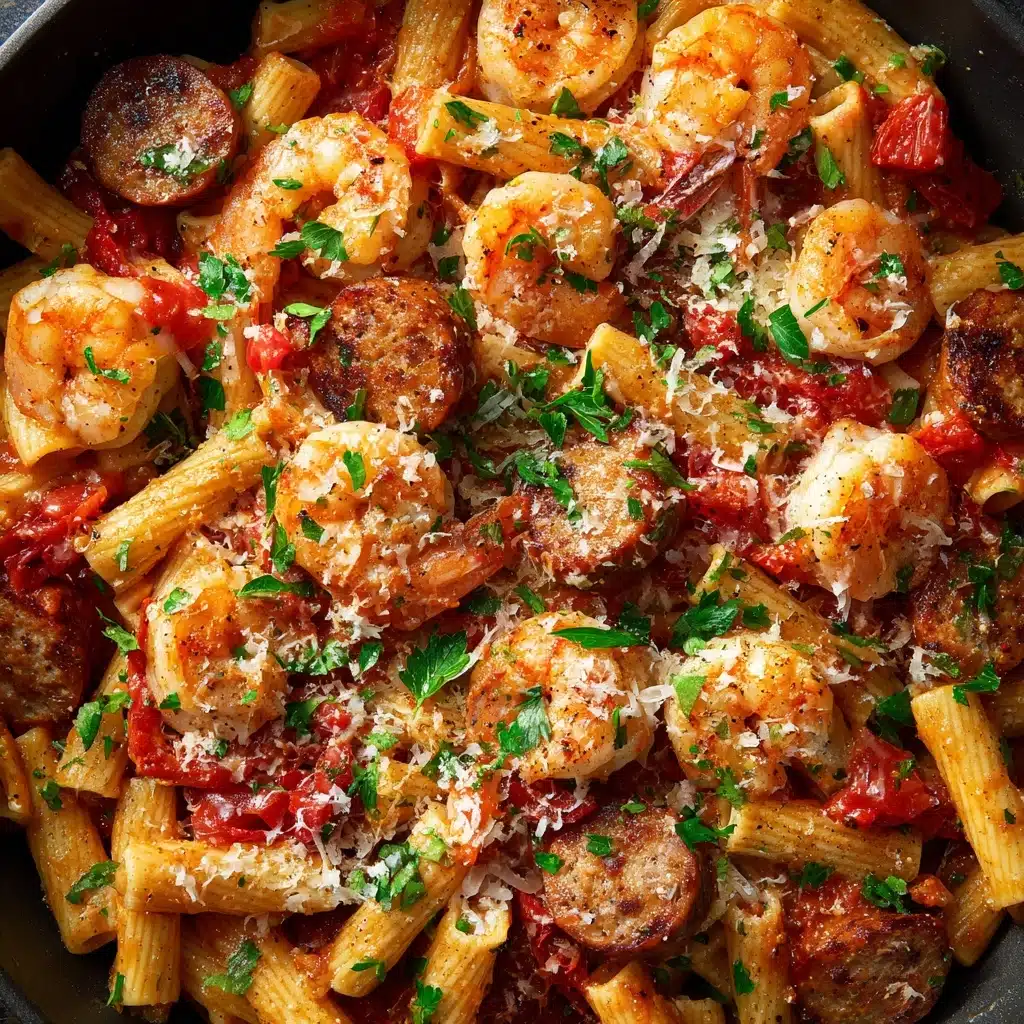 Cajun Shrimp and Sausage Pasta Recipe - Recipe Image