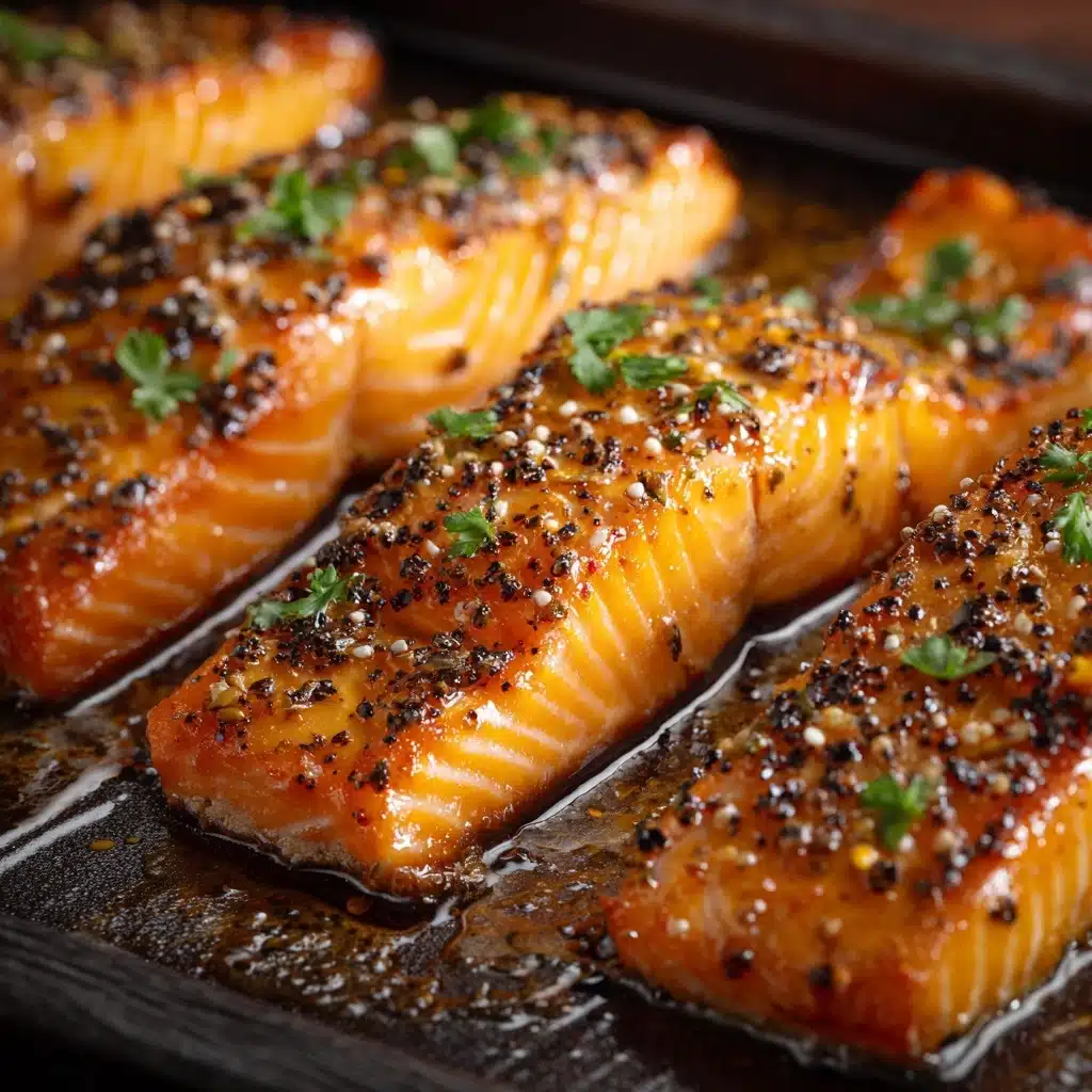 Air Fryer Honey Mustard Glazed Salmon Recipe - Recipe Image