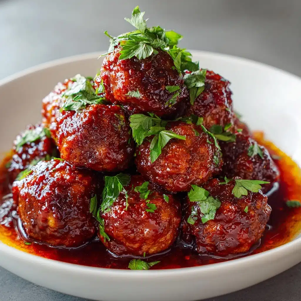 Hot Pepper Jelly Meatballs Recipe - Recipe Image
