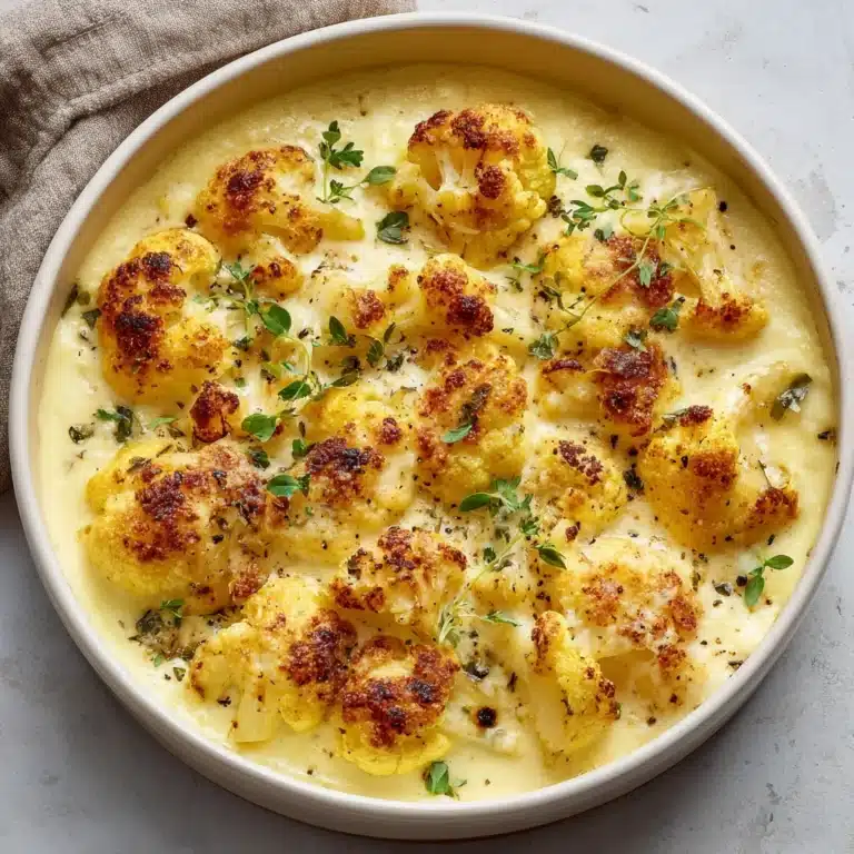 Cheddar Cauliflower and Roasted Garlic Soup Recipe