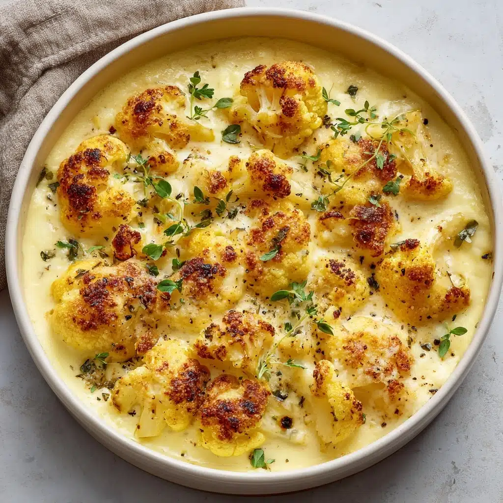 Cheddar Cauliflower and Roasted Garlic Soup Recipe