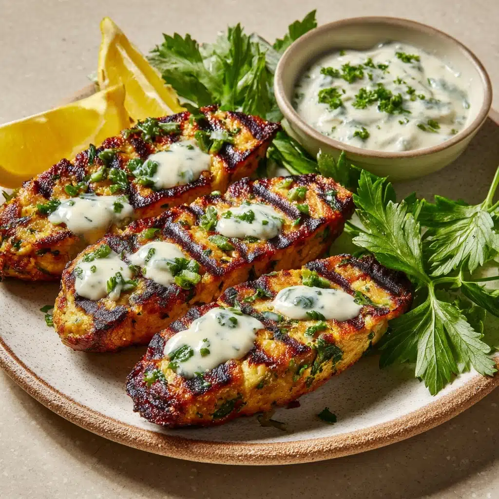 Chicken Kofta with Garlic Yogurt Sauce Recipe