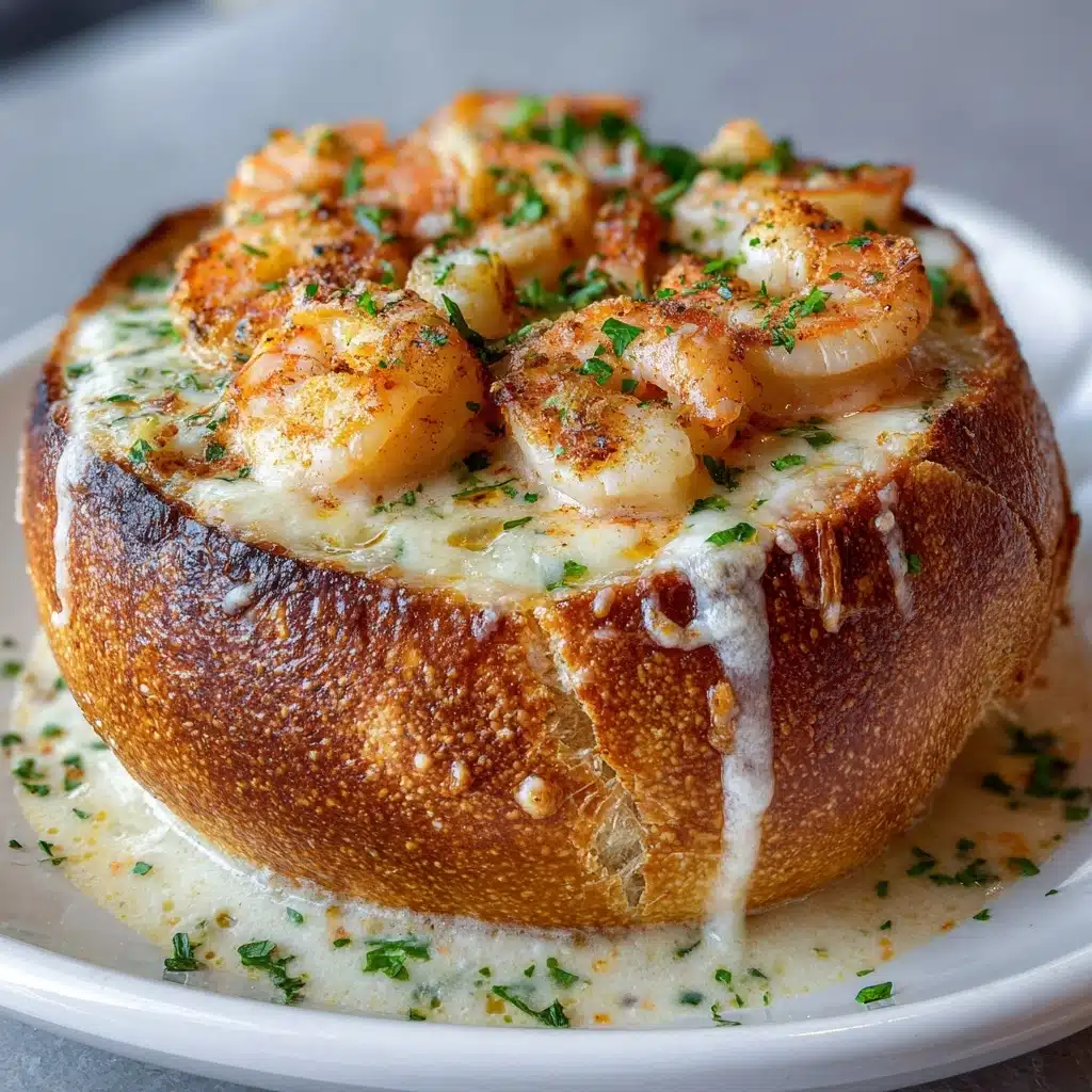 Stuffed Seafood Bread Bowl Recipe - Recipe Image