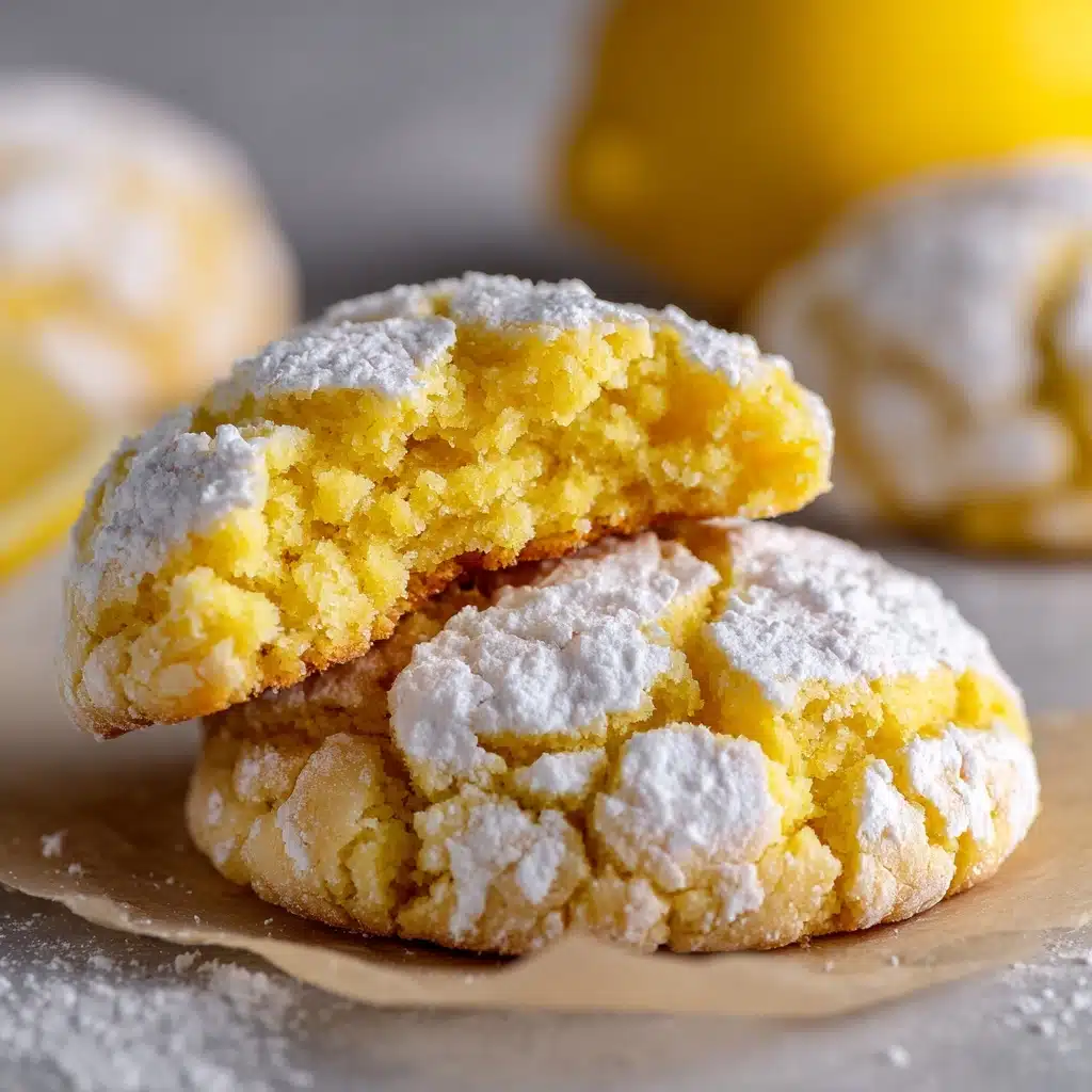Lemon Crinkle Cookies Recipe