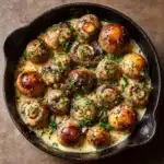Creamy Garlic Butter Tuscan Mushrooms Recipe