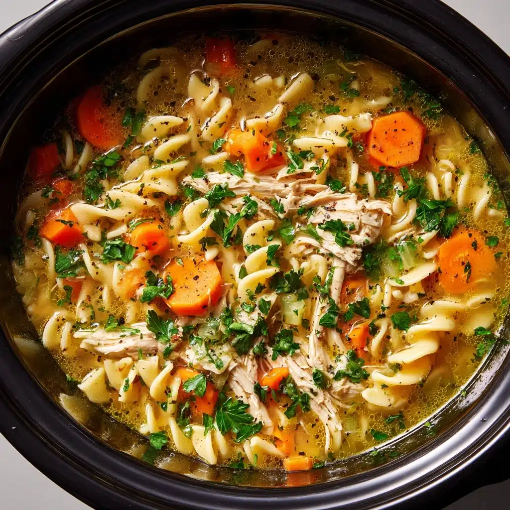 Crockpot Chicken Noodle Soup Recipe - Recipe Image