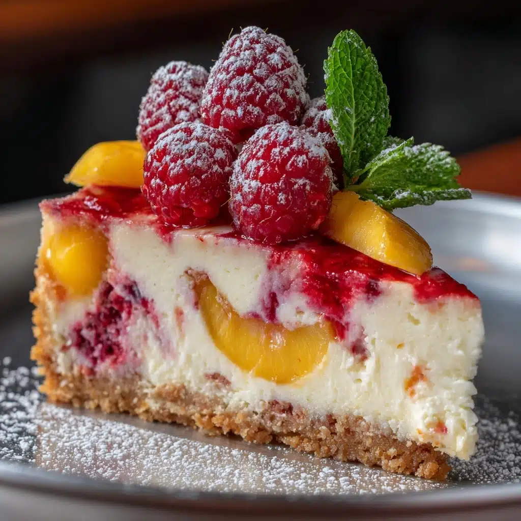 Peach Raspberry Cheesecake Recipe