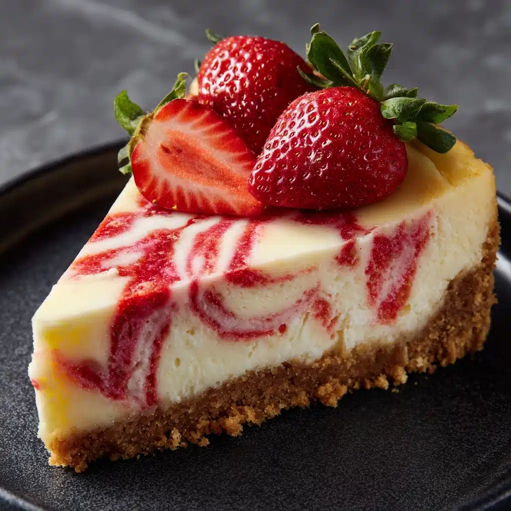 Strawberry Swirl Cheesecake Recipe