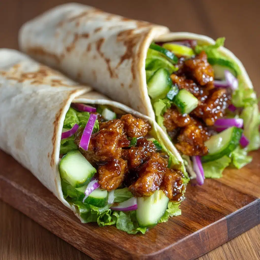 Hawaiian BBQ Chicken Wraps Recipe - Recipe Image