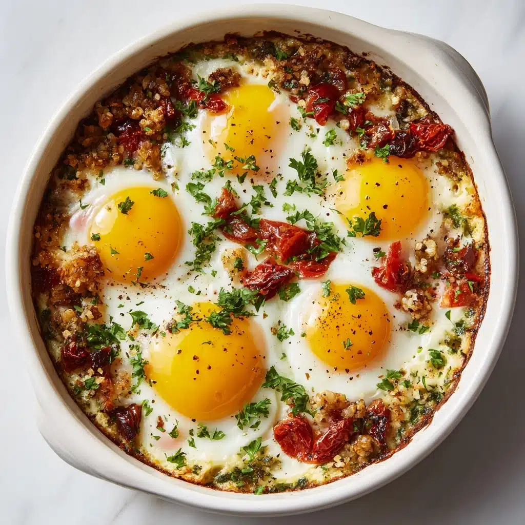 Baked Feta Eggs Recipe - Recipe Image