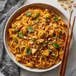 Hot Chili Chicken Noodles with Basil Recipe