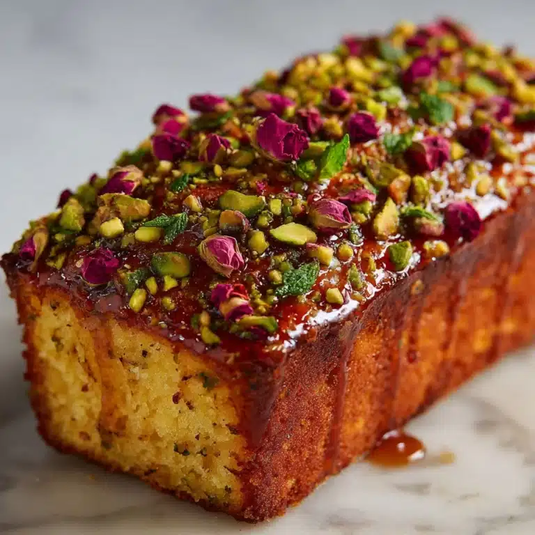 Pistachio Cardamom Rose Loaf Recipe